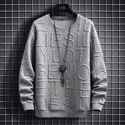 Men'S Sweatshirt Loose-Fit Casual Versatile Top Korean Style round Neck Pullover Shirt New 2022 Spring Autumn Hoodies