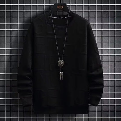 Men'S Sweatshirt Loose-Fit Casual Versatile Top Korean Style round Neck Pullover Shirt New 2022 Spring Autumn Hoodies