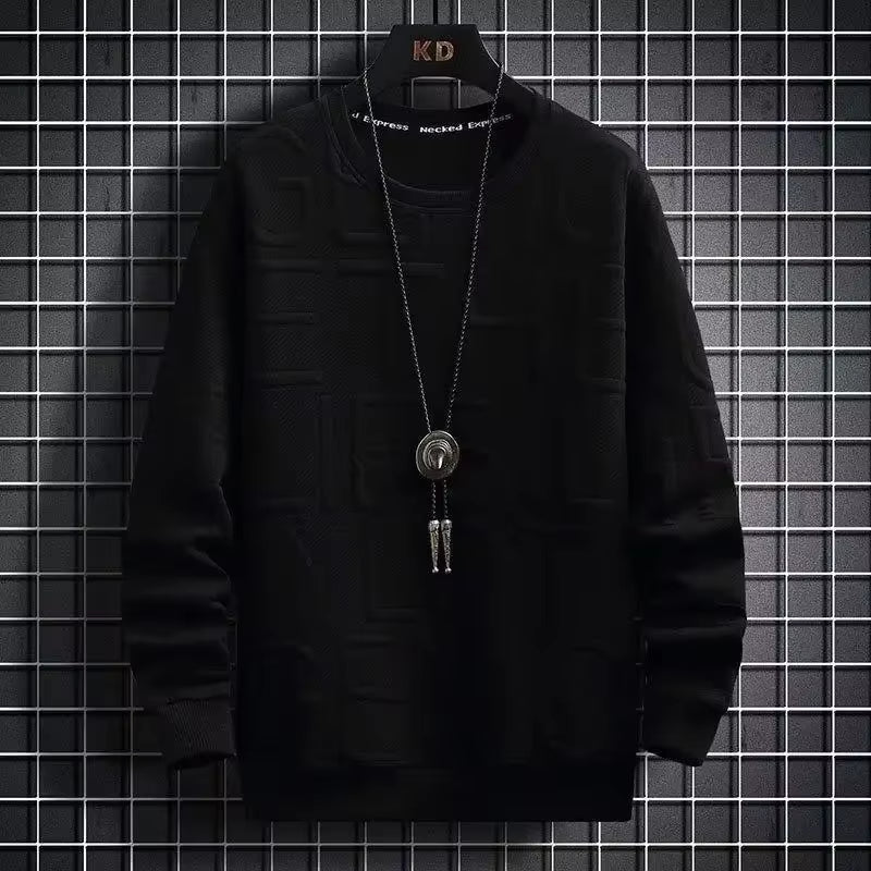 Men'S Sweatshirt Loose-Fit Casual Versatile Top Korean Style round Neck Pullover Shirt New 2022 Spring Autumn Hoodies