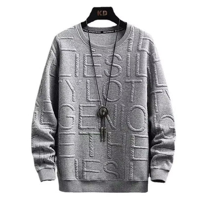 Men'S Sweatshirt Loose-Fit Casual Versatile Top Korean Style round Neck Pullover Shirt New 2022 Spring Autumn Hoodies